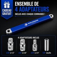 **Kit gratuit de 4 adaptateurs de douilles**